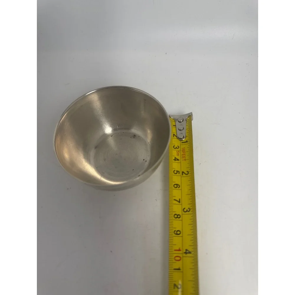 Small Metal Bowl Unisex 3.5in Silver Good Vintage T100 Hallmark